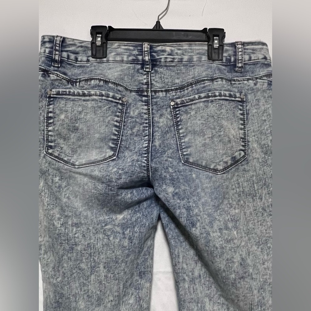 Y2K Wax Jeans Blue Acid Wash Straight Leg Denim | Retro | Classic - Picture 6 of 12